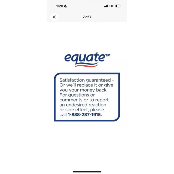Equate ClearLax Polyethylene Glycol 3350 Powder for Solution, Unflavored, 7 Dose - Picture 13 of 13